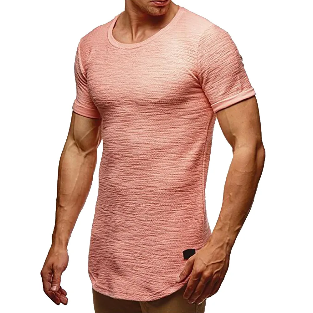 

6 Colors 2018 Spring Men Long Sleeve T Shirt Men Tees Slim Fit O Neck Short Sleeve Muscle Cotton Casual Tops Blouse Shirts #smt