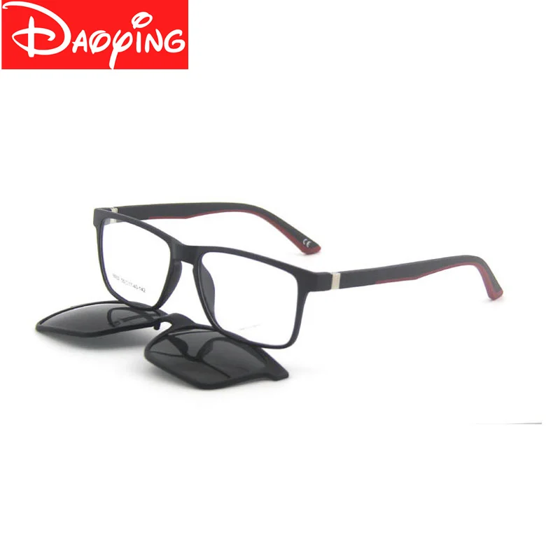 

Daoying Polarized Clip On Sunglasses Men TR90 Custom prescription lenses Magnetic clips drive Magnet eyeglasses Include Frame