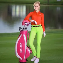 Весна, PGM, женская рубашка для гольфа, быстросохнущая Футболка Поло, женская футболка с длинным рукавом для гольфа, женская одежда