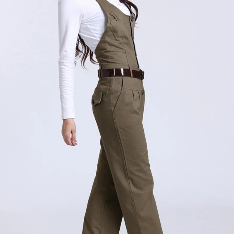 Комбинезон женский прямой из хлопка батальных размеров XL 2019|rompers womens jumpsuit|women