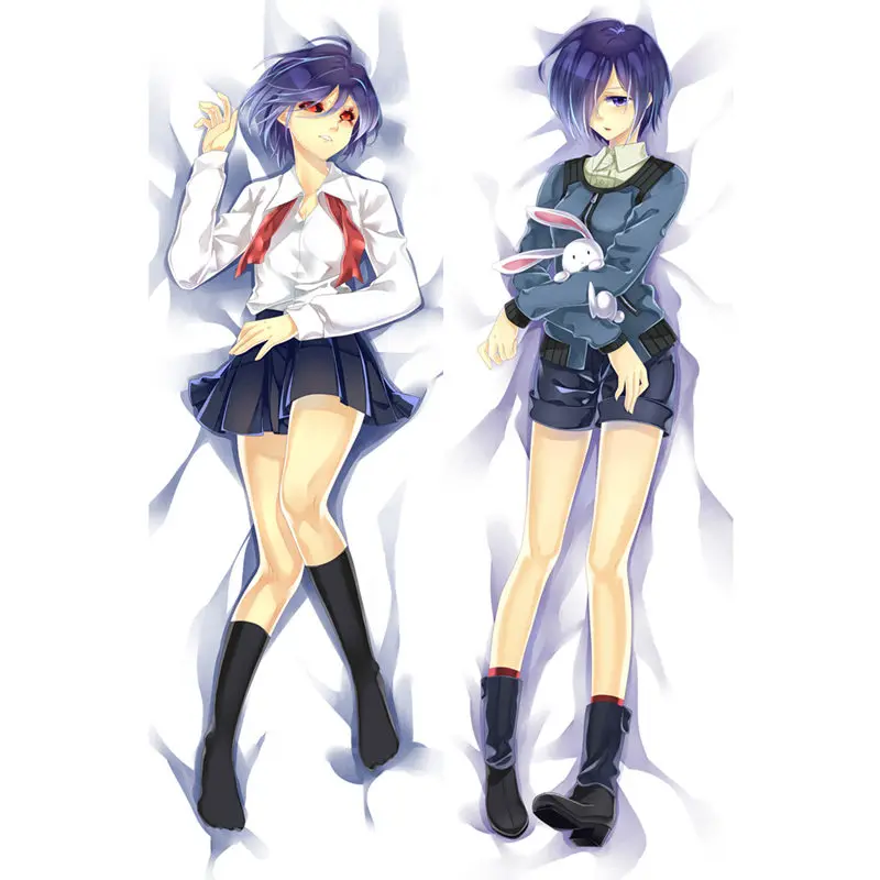 Аниме «Tokyo Ghoul» наволочки для косплея канеки кэна, маска Touka/Dakimakura Чехол сексуальная девушка 3D двухсторонняя постельные принадлежности обниматься тела Чехол - Цвет: Polyester