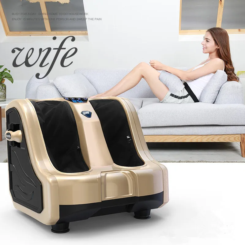 Electric Air Pressure Foot Massage Machine Shiatsu foot massager feet leg calf acupoint kneading Heating Health Care