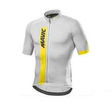 MAVIC шоссейная Спортивная одежда для велоспорта, Мужская качественная профессиональная командная велосипедная майка, дышащая и быстросохнущая футболка с коротким рукавом
