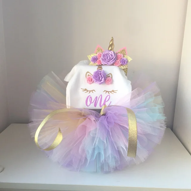 New Baby Girls Clothes Infant 1 Year 1st Birthday Outfits Fancy