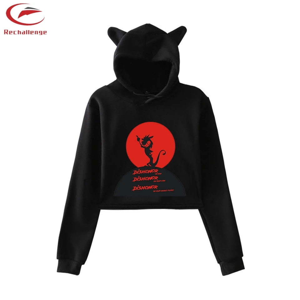 

Mulan Women's New Bar Casual Cat Ear Cropped Top Mulan 2019 Women's Short Clothes Fashion Trend