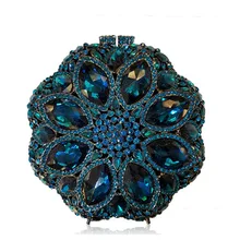 Стразы металлические клатчи клатч, вечерние сумочки кольцо бриллианты красочные конфеты смешанные кошелек вечерняя сумка керамика модные дневные клатчи