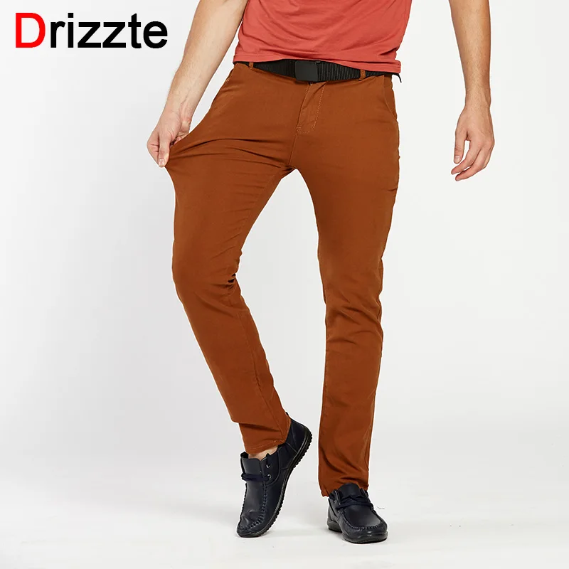 Drizzte Mens 4 Color Slim Chino Soft Denim Stretch Jeans
