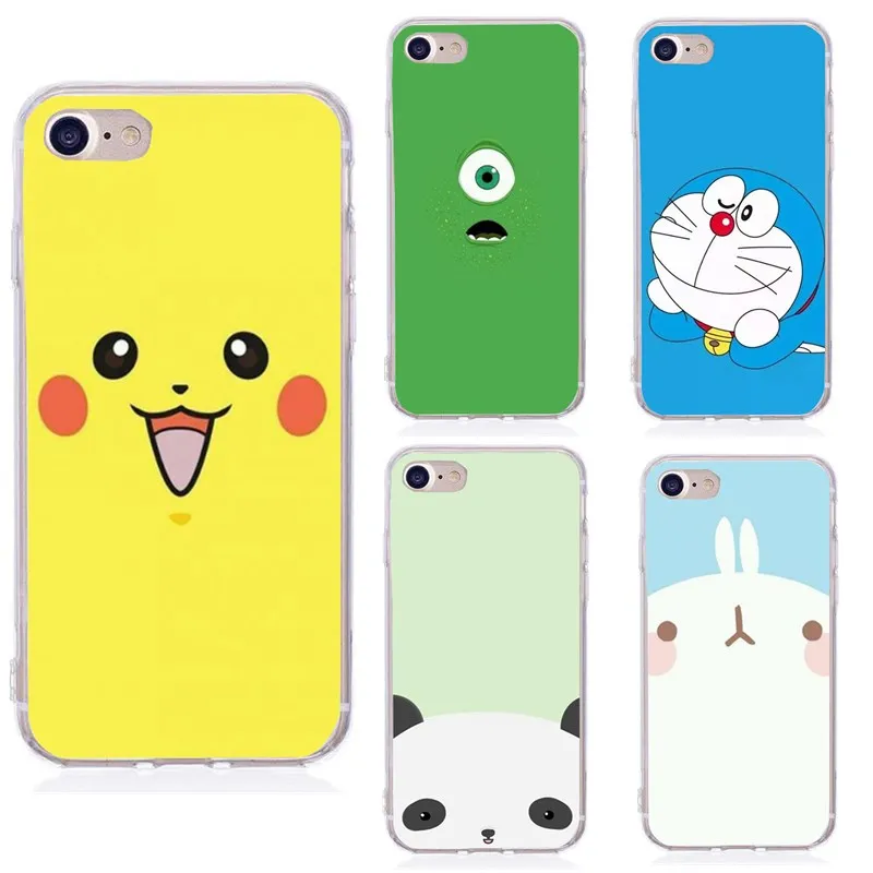 Мягкие Мультяшные из ТПУ САППУ Чехлы для iphone 7 8 plus X XS случае Totora Doraemon чехол Коке 6 6S