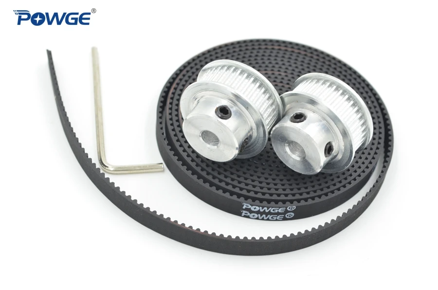 Ceny POWGE 2 sztuk 30 zęby GT2 koło rozrządu otwór 5mm 6.35mm 8mm + 2 metry szerokość 9mm GT2 otwarty pas synchroniczny 2GT koło pasowe 30 zęby 30T