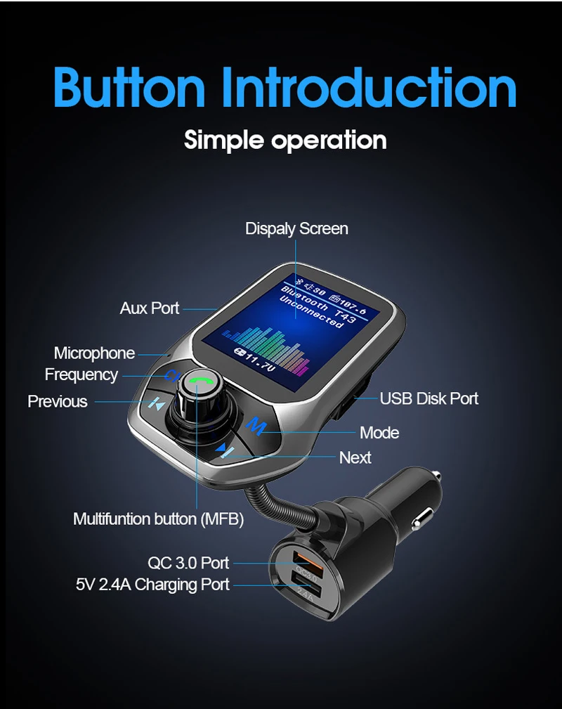 Kit para carro Bluetooth