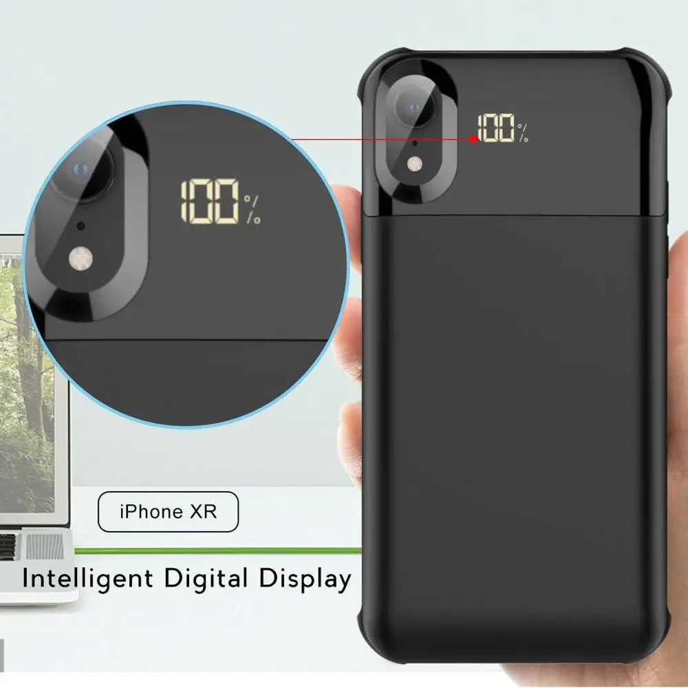 Беспроводной чехол с магнитным аккумулятором для iphone X/XS XR XS MAX 11 11pro max 5000 мАч 5500
