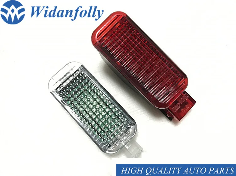 Widanfolly 8PCS SET LED Footwell Light Red Door Warning Light Lamp For A3 A4 A5 A6 A7 A8 S8 Q3 Q5 TT R8 8KD 947 411 3AD 947 409