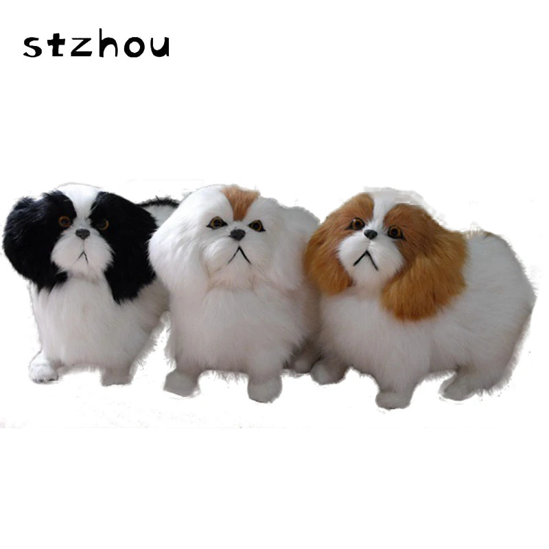 Simulation Pekinois Chien Diy Feutre Peluche Jouets 100 Lapin En Cuir Jouet Pour Bebe Le Meilleur Cadeau Aliexpress