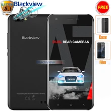 Initial Blackview A7 Android 7.0 MTK6580 A Quad Core 5.0 inch RAM 1GB ROM 8GB 3 Cameras 3G WCDMA 2800 mAh Dual SIM Smartphone