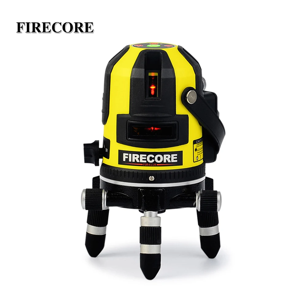 

FIRECORE FIR411R 5 Lines Lithium Battery Red Laser Level Self-Leveling 360 Horizontal And Vertical Outdoor Mode With Receiver
