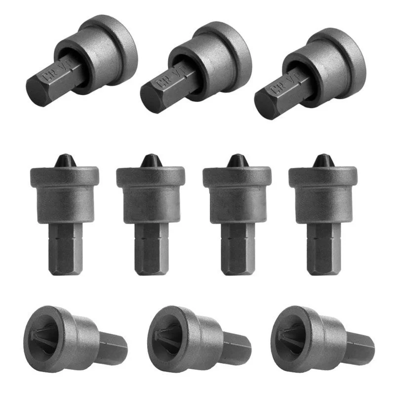 

10Pcs PH2 25mm Dimpler Drilling Bits For Drywall Plasterboard Vanadium Screw