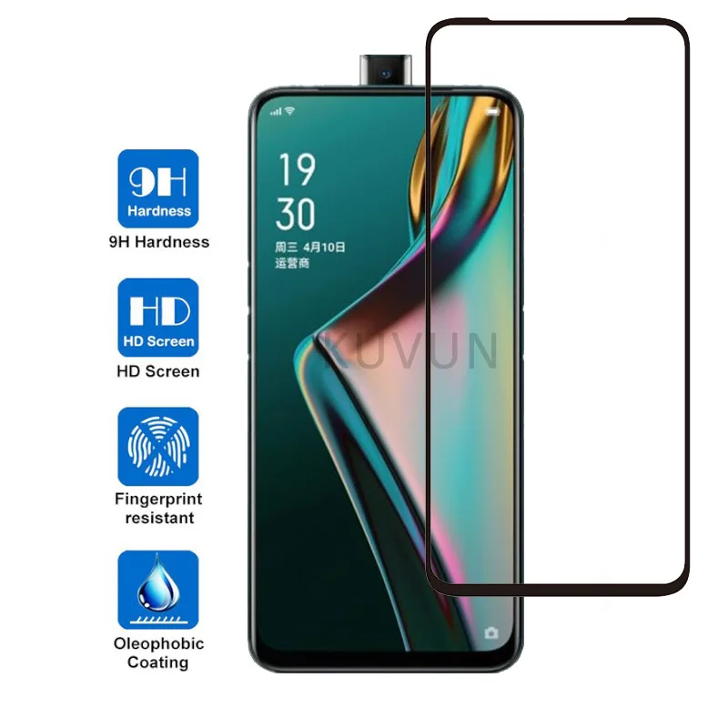

MCMEME OPPO K3 Full Cover Tempered Glass 6D Protector Film Screen Protector For OPPOK3