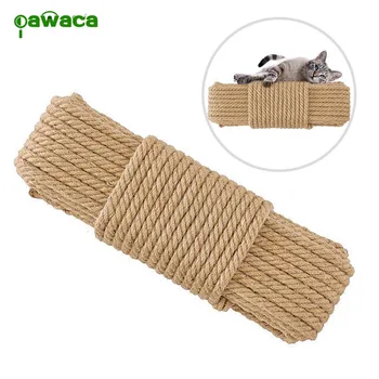 

20M DIY Natural Sisal Ropes For Cats Scratching Post Toys Making Desk Foot Chair Legs Binding Rope Material For Cat Sharpen Claw
