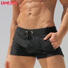 UMLIFE быстросохнущие плавки шорты для мужчин одежда для плавания плавки нейлоновая лампа пляжная Спортивный купальник для серфинга Боксеры Женские трусы большого размера