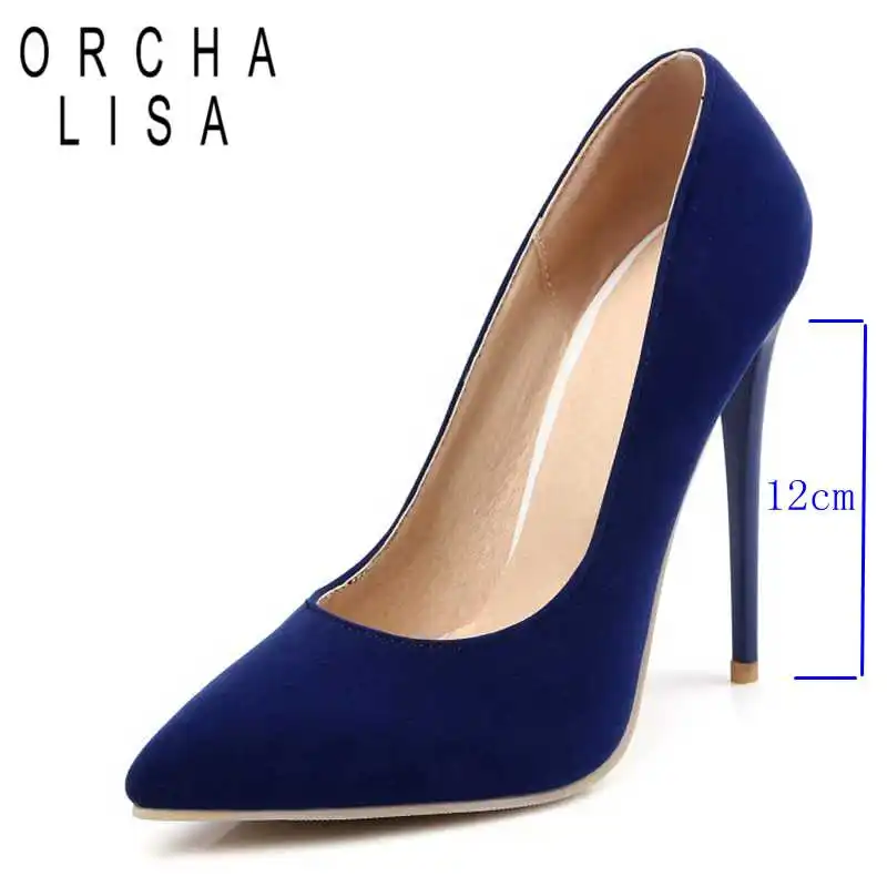 

ORCHA LISA Women Pump stiletto heels Solid Colors 2019 Slip On High Heels 12CM Femme Sexy Pumps Dress Party Shoes Ladies