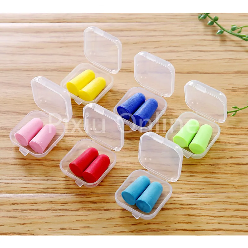 2 Pairs ST203b Anti-noise Earplug Washable Soft Foam Ear Plugs Sound Insulation Ear Protection Earplugs Easy to Sleep small size easy carry voice recording sound button for kids