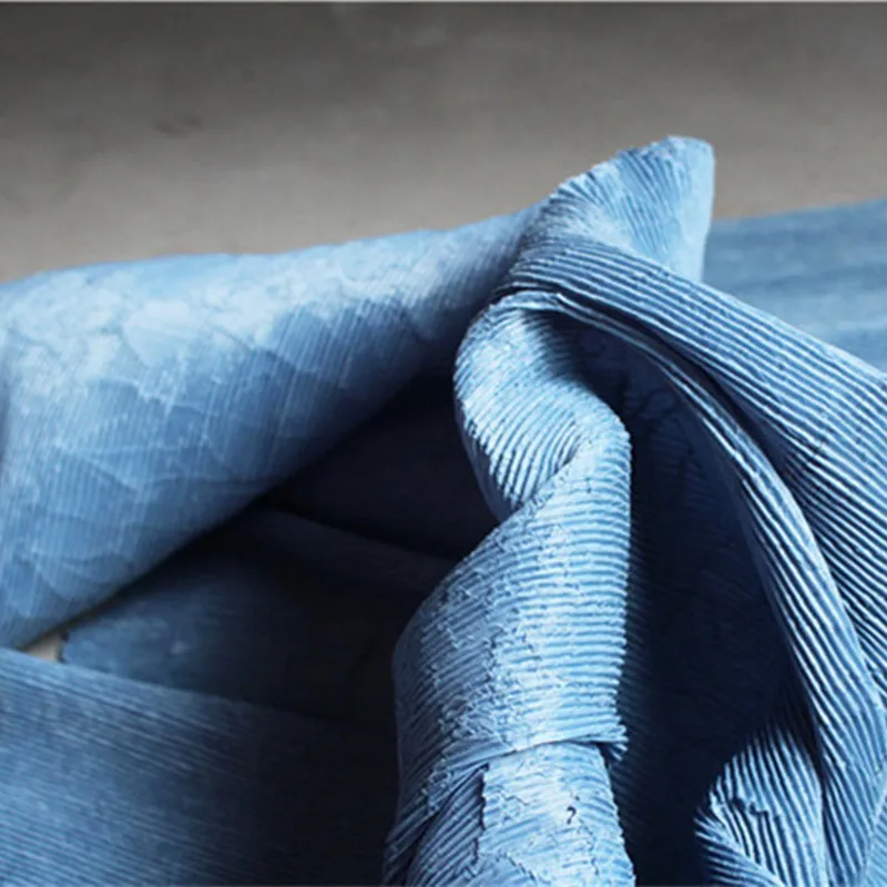 

110*100cm/Piece Stereoscopic fold pleat, striped texture fabric,Fashion background, hand accessories designer fabric