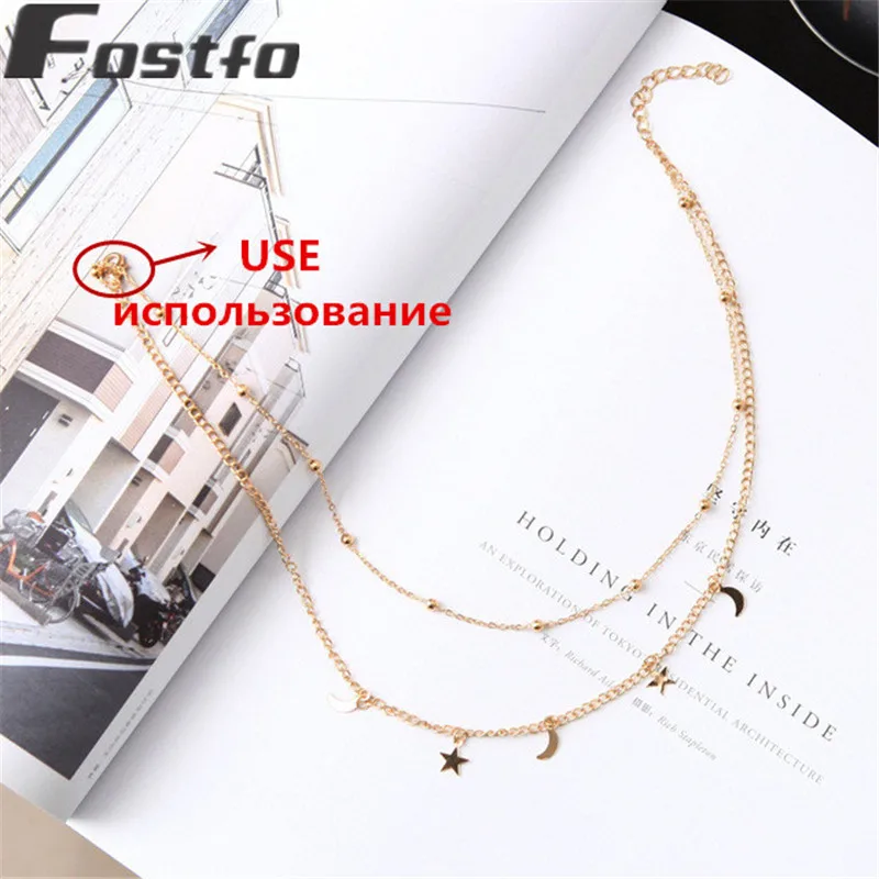 Wholesale-Necklace-Punk-2018-New-Fashion-Necklace-Gold-silver-Simple-Double-Moon-Star-Short-Necklace-Sale.jpg_640x640