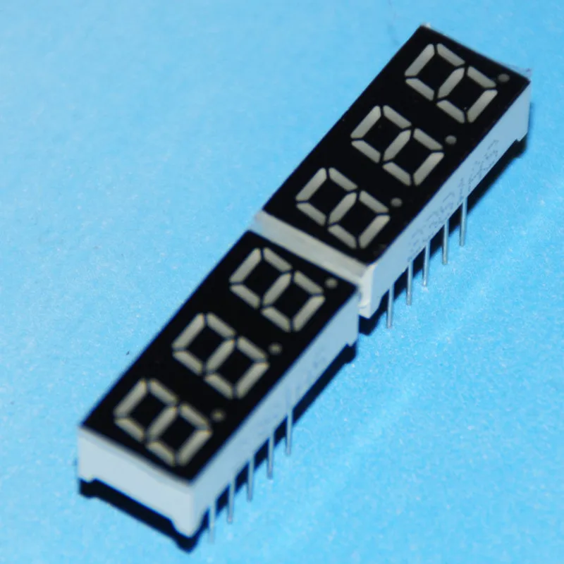 5 шт. 7-сегментный светодиодный дисплей куб 0,28 дюйма 3 цифровых 7 сегментов катода или анода 3 Бит 7 сегментов 0,2" Красный светодиодный дисплей