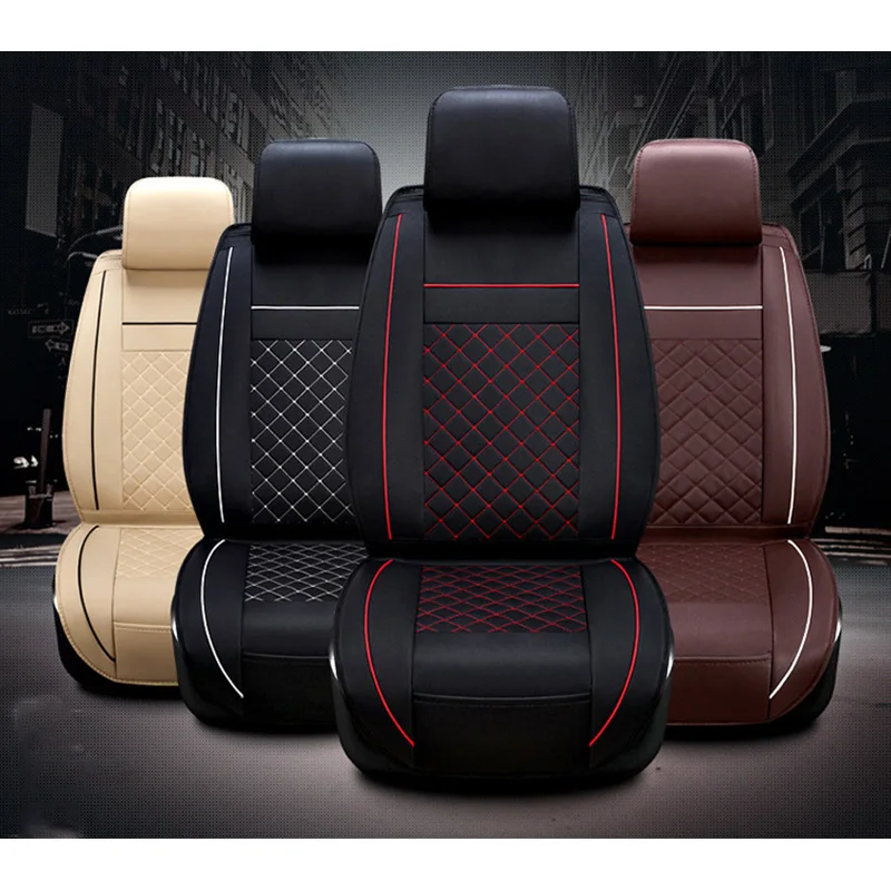 

Car Seat Cover PU Leather Cushion Cover For Car Seat Protector For volvo v40 V60 peugeot lada granta Front Seat Car Cover