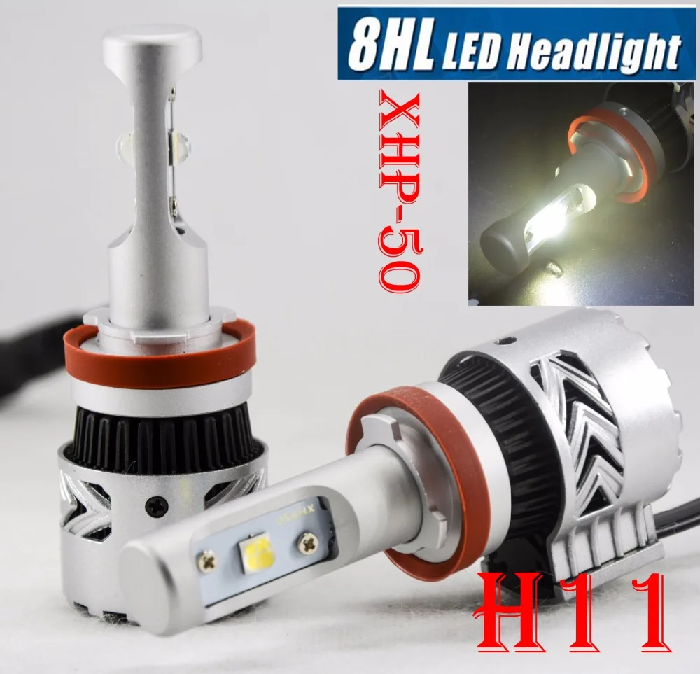 1 Set H8 H9 H11 80W 12000LM G8 LED Headlight Power Kit XHP50 Chips