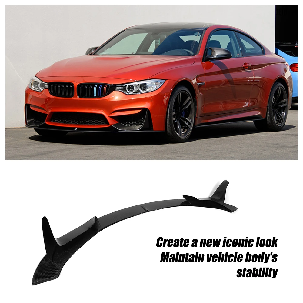 Углеродное волокно/FRP черный Передний бампер спойлер фартук для BMW M3 M4 F82 2015 2017