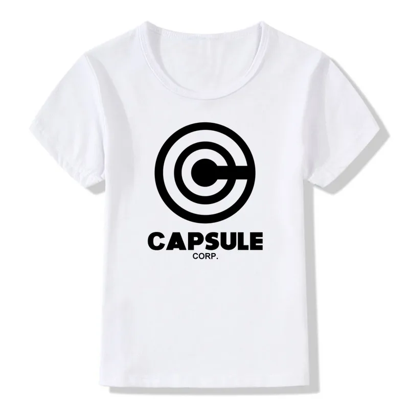Детская футболка с логотипом «капсула», летняя футболка для маленьких мальчиков и девочек, детская повседневная одежда, ooo532