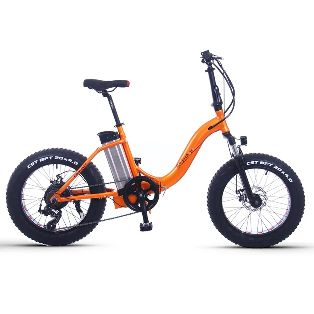 Best 20inch Snow electric bicycle 48V12AH lithium battery 500w rear wheel motor fat  e-bike folding electric mountian bicycle 4