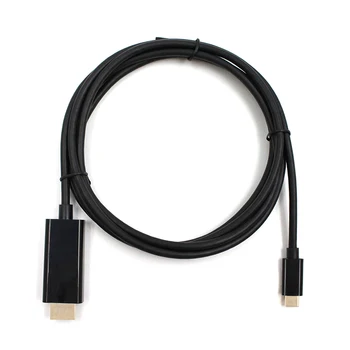 

2pcs USB-C Type-C Male to HDMI Male Cable Connector Universal Video Cable Adapter Support HD 1080P 4K 1.8 Meters