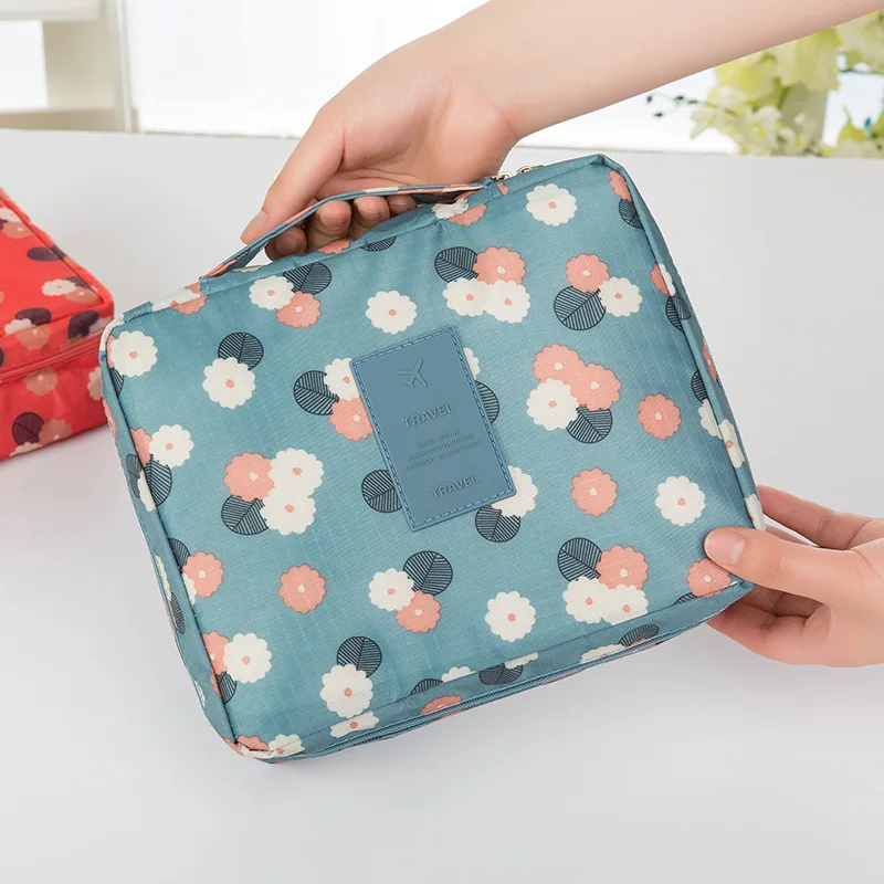 

Multifunctional Cosmetic Storage Bag Dual Zipper Makeup Pouch or luggage organizer bag travel organizer set Make Up bag