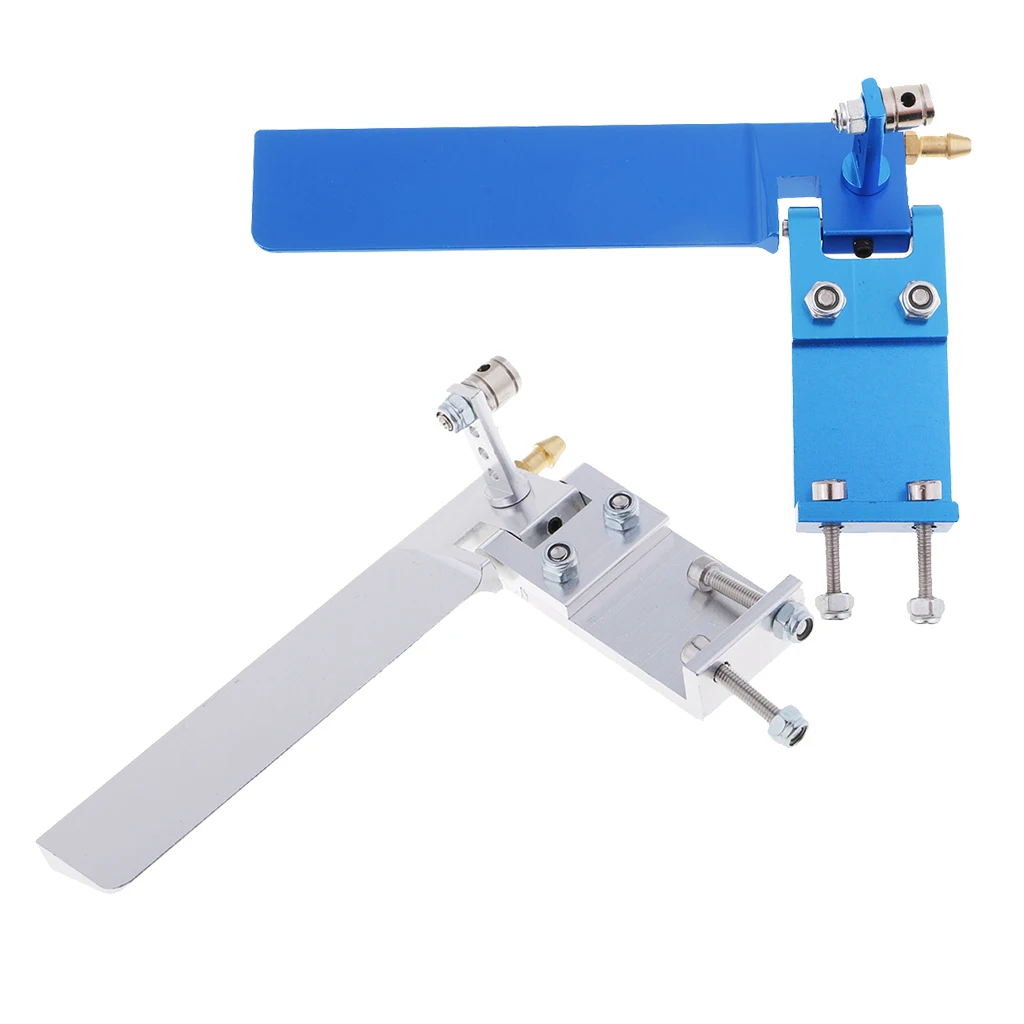 95mm Aluminium Alloy RC Boat Water Rudder Absorbing Steering Rudder Cooling Water Pickup Suction Device for RC Boats CNC Parts