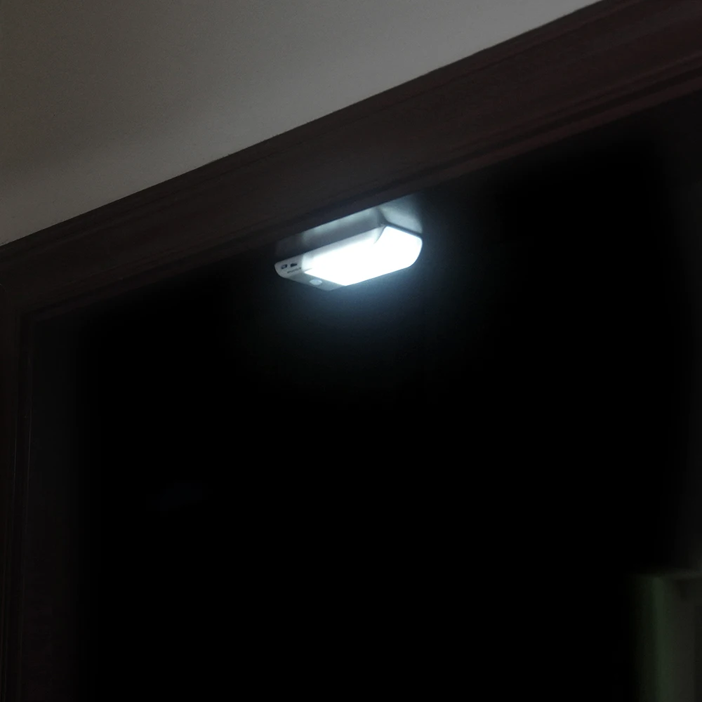 Беспроводной 12 Светодиодный PIR датчик движения USB Перезаряжаемый Ночной светильник в любом месте под шкафом светильник s Шкаф светильник s для гардероба