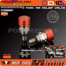 MotoMX M4*0.7mm Fork Bleeder Relief Valve Fork Relief Valve For KTM SX SXF EXC SMR SMCR Supermoto Motard Racing Free Shipping