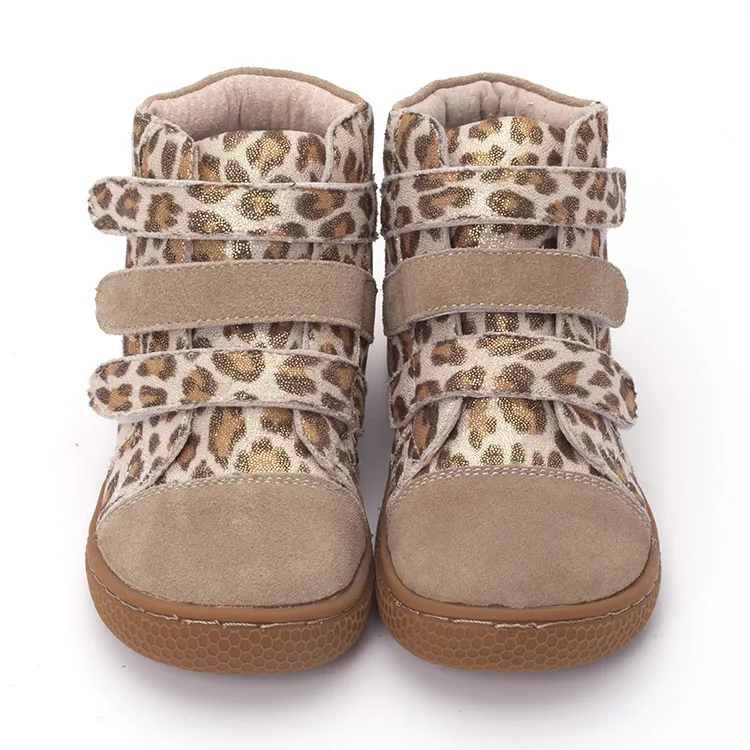 Pekny bosa/брендовые Детские леопардовые ботильоны; детская кожаная обувь; обувь для маленьких девочек и мальчиков; сезон весна-осень; 25-35