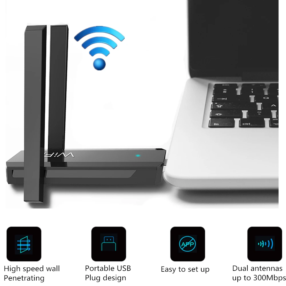 WiFi Repeater 300Mbps ME300RE 1.0 Portable USB 2 Foldable WiFi Long