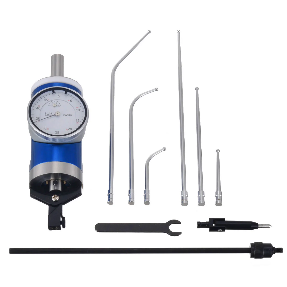 New Coaxial Centering Dial Test Indicator Set 0-3mm Center Finder Milling Tool 0.01mm Accuracy with Wooden Box Measuring Tool