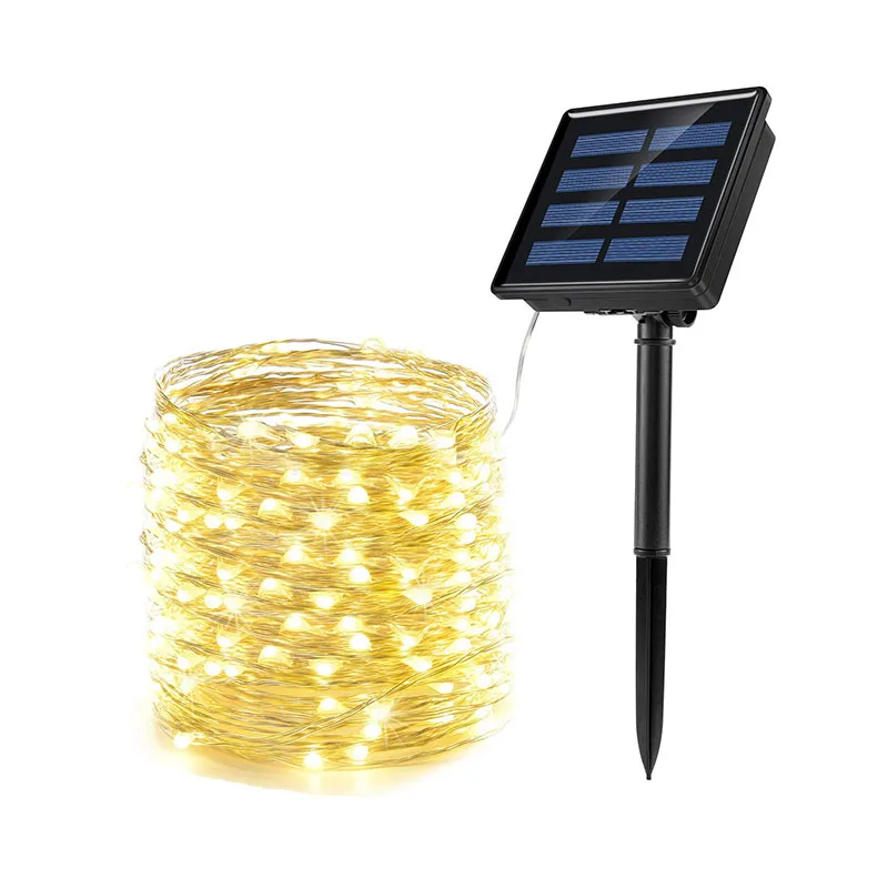 

12M/22M Outdoor Solar LED String Light Waterproof Solar Garden Light LED Lamp Holiday Christmas Party Wedding Decoration