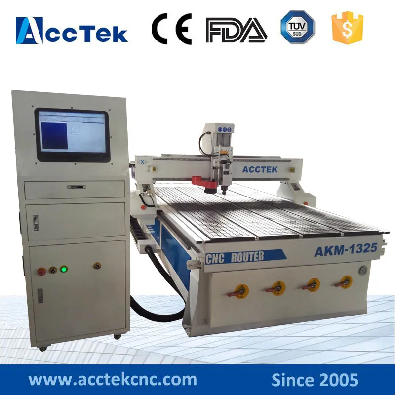 Jinan AccTek 1325 woodworking cnc cutting machine/WOOD cnc/CNC router
