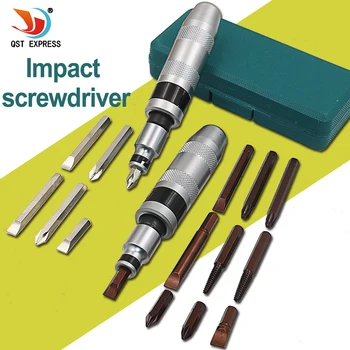 

7-12Piece Strong Chrome-vanadium S2 Steel Impact Screwdriver Set Hand Impact Drive Set Automotive Repair Machinery Repair Tool