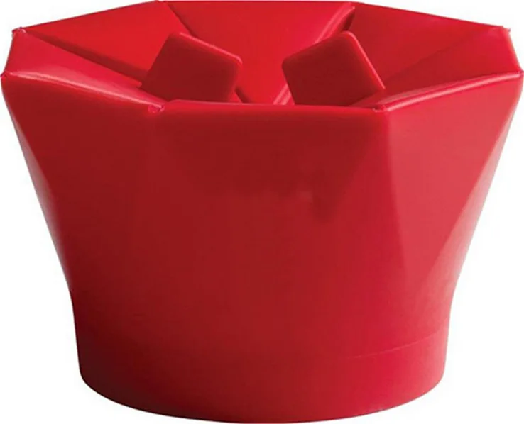 Микроволновая печь аппарат для приготовления попкорна, силиконовая попкорн, складная чаша BPA Free& amp посудомоечная машина - Цвет: red2