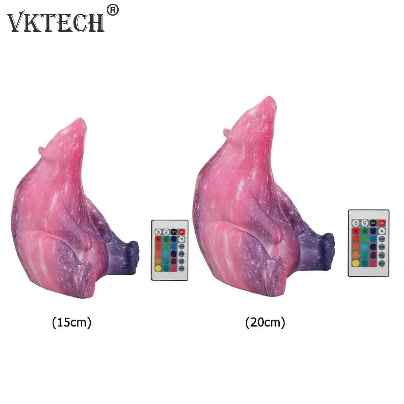 16 Цвета 3D печать Полар-флиса лампа медведь красочный изменить сенсорный светодиодный Ночной светильник с пультом дистанционного управления Управление Бытовая настольная лампа украшения