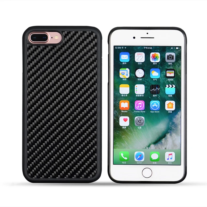 Чехол для iPhone 7 8 Plus чехол из ТПУ и поликарбоната углеродного волокна с тонкой