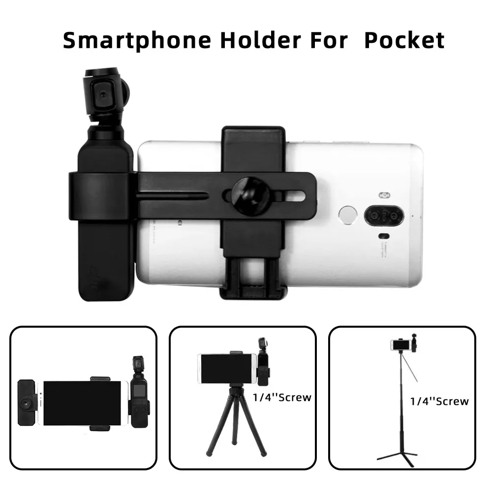 Для DJI Osmo карман для мобильного телефона держатель Гибкий штатив для селфи палка для селфи Gimbal gopro hero 3/4/5/6/7, аксессуары для экшн-камеры