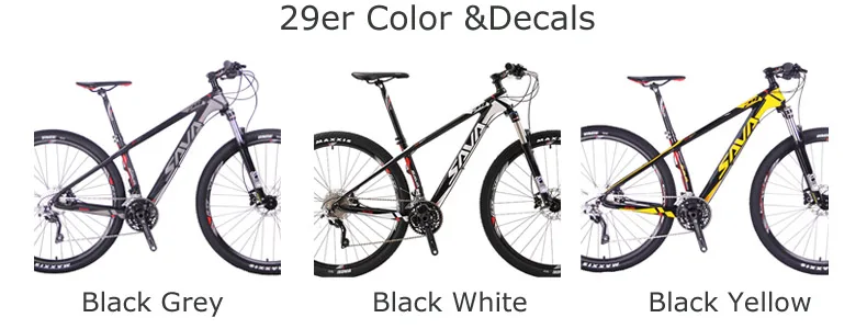 Discount SAVA 29 Carbon bicycle frame 29er Carbon mtb Frame 650B Glossy Carbon Mountain Bike Frame 27.5 29er mtb frame Size 15/17/19" 7