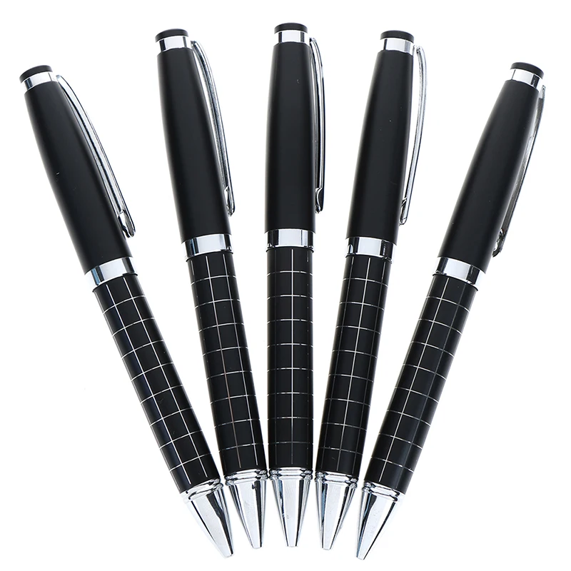 1pc Metal Ballpoint Pen Stainless Steel Ball Pens Steel Bar Oil Pen for School Office Stationery